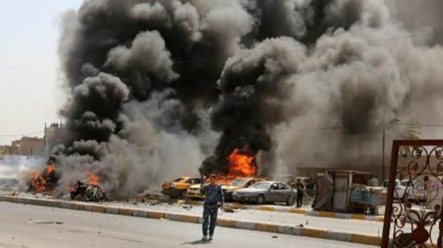  بیش از ۲۰ کشته در دو انفجار انتحاری در مرکز بغداد + فیلم و تصاویر