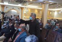  سخنان قاطع رزمنده دفاع مقدس و عضو خانواده شهید مازندرانی در حضور دکتر احمدی‌نژاد