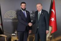 دیدار اردوغان با الجولانی و وزیر خارجه قطر