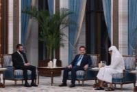 دیدار رئیس دولت موقت سوریه و السودانی در قطر