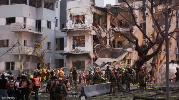 اصابت موشک‌های ایران به اهدافی حساس در تل‌آویو