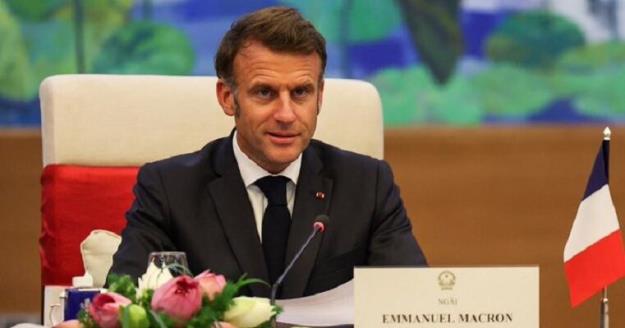مکرون: فرانسه کشور فلسطین را به رسمیت می‌شناسد