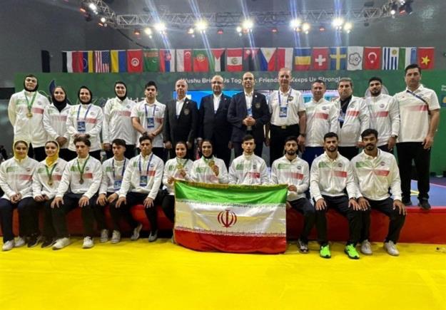نایب قهرمانی ووشو ایران در جهان با کسب ۱۰ مدال 