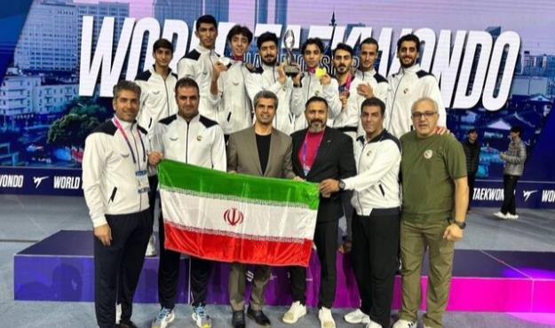 تیم ملی تکواندوی مردان ایران نایب قهرمان جهان شد