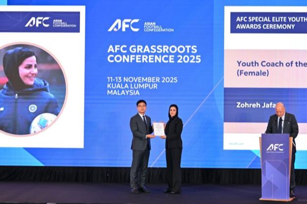 جعفری مربی زن جوان سال ۲۰۲۵ فوتبال آسیا شد