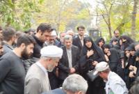 برگزاری مراسم تشییع و تدفین مرحومه زرین احمدی نژاد، خواهر خادم ملت ایران + فیلم و تصاویر