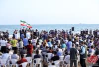 نماهنگ آئین مردمی بزرگداشت روز ملی خلیج فارس در ساحل بندر دَیّر استان بوشهر
