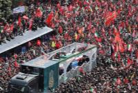 برگزاری مراسم تشییع رهبر شهید انقلاب با حضور دکتر احمدی نژاد + تصاویر