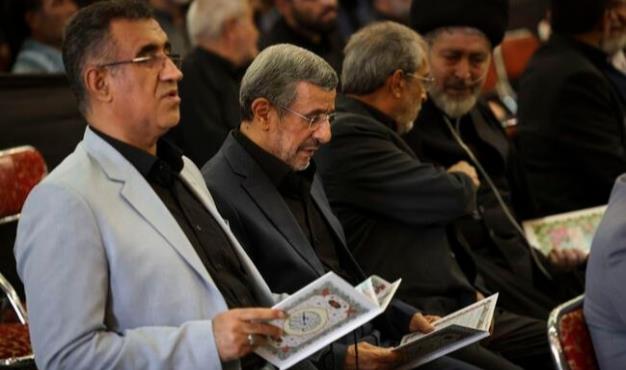  حضور دکتر احمدی نژاد در مراسم بزرگداشت رهبر شهید انقلاب + فیلم و تصاویر