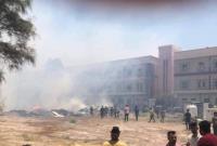  آتش سوزی در پایگاه هوایی امام علی (ع) در الناصریه
