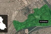 برخورد راکت در نزدیکی سفارت آمریکا در «منطقه سبز» + عکس‌