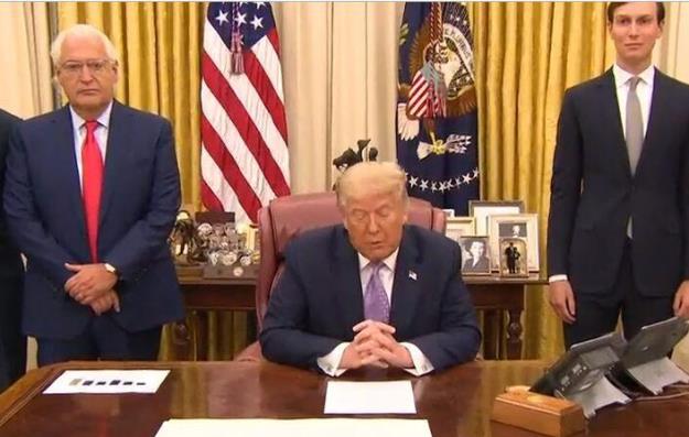  ترامپ: توافق امارات و اسرائیل دستاورد تیم من است