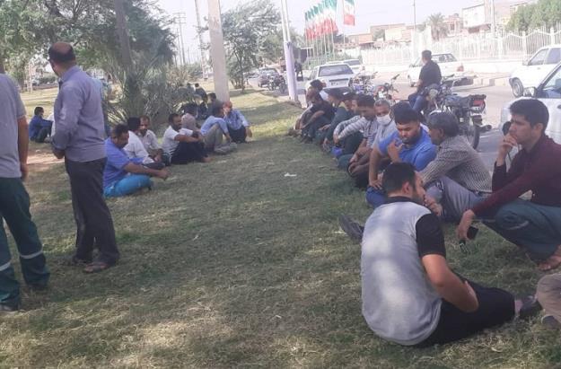 اعتراض کارگران شهرداری کوت عبدالله اهواز به پرداخت نشدن حقوق 3 ماهه