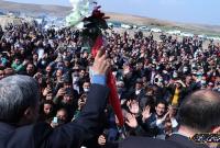  تصاویر حضور دکتر احمدی نژاد در جمع مردم خون‌گرم پارس آباد مغان