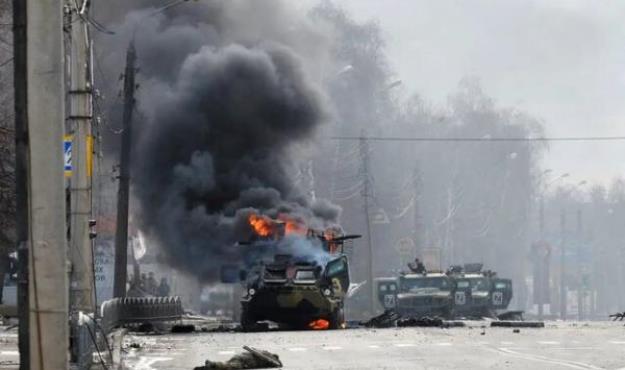 آغاز حمله نیروهای متجاوز روس به کی‌یف