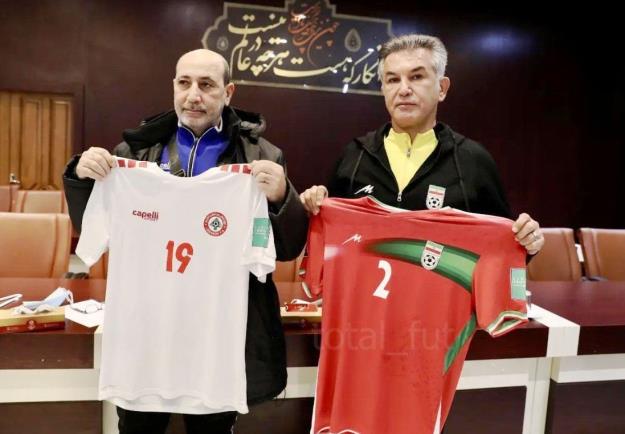 پیراهن تیم‌های ملی فوتبال ایران و لبنان رونمایی شد