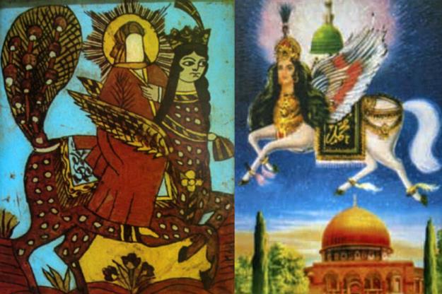 روایت معراج پیامبر (ص) در هنر نگارگری از ایلخانیان تا قاجار