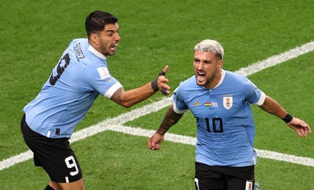 حذف ناباورانه اروگوئه با وجود پیروزی برابر غنا