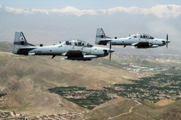 نیروی هوایی افغانستان به این جنگنده‌ها مجهز شد+عکس