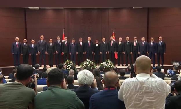  اعضای کابینه جدید ترکیه معرفی شدند