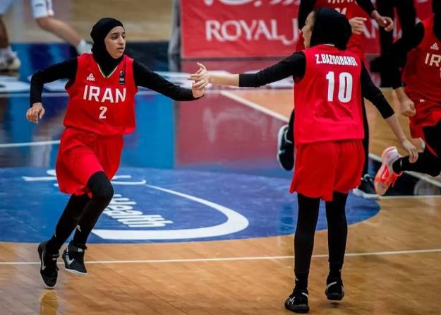 نایب قهرمانی دختران بسکتبالیست ایران در آسیا