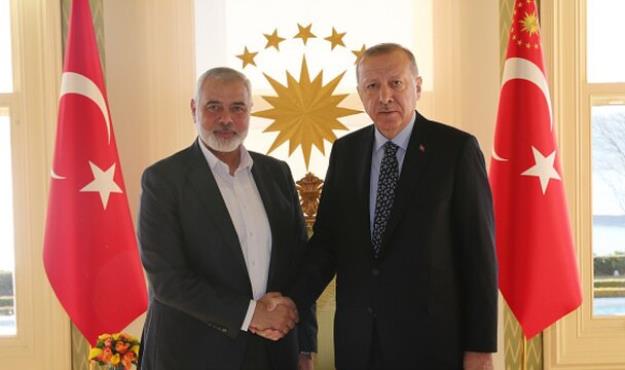  هنیه در استانبول با اردوغان دیدار کرد