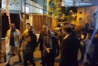 حضور شبانه جمعی از علاقمندان دکتر احمدی نژاد در میدان ۷۲ نارمک